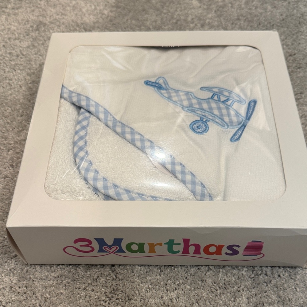 3 Marthas hooded towel & washcloth set